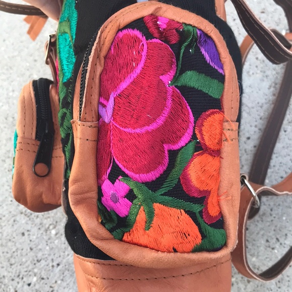 Mexican Embroidered Handmade Mini Backpack! - Picture 5 of 8